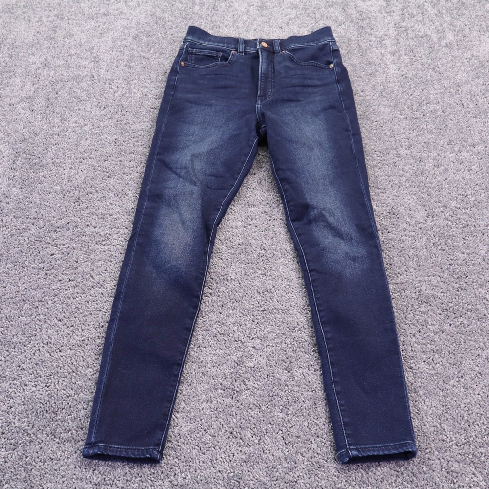 Express Jeans Womens 4R Dark Indigo High Rise Skinny Stretch Denim Pants